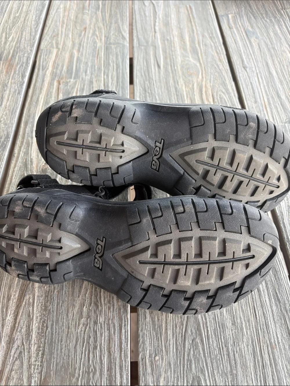Teva Black and Gray Outdoor Sport Sandals